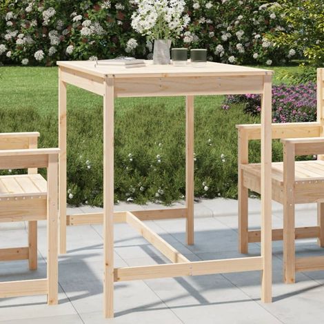 Table de jardin,Table meuble de Balcon,Table d'extérieur 121x82,5x110 cm bois massif de pin -70850 (1/5)