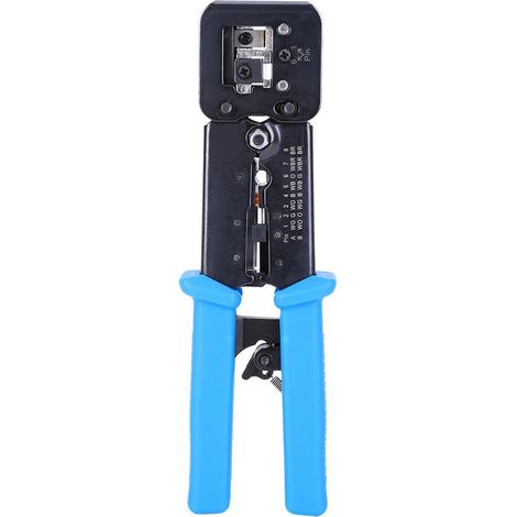 Pince à sertir réseau multifonction avec dénudeur et coupeur pour embouts RJ45 JL-376T - 45 Steel (1/5)