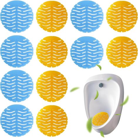 12 Pcs Male Urinal Filter 16cm Deodoriser Urinal with Perfume Spatter-Less Filters for Urinal Mat Anti-Splash and Anti-Odour Grid Urinal for Hotel Restaurant School (1/5)