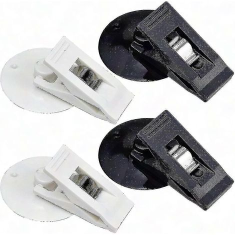 Porte-ticket de stationnement x2 avec ventouse - Bloc-notes pare-brise et porte-carte auto - Blanc/Noir - Pinces pour contravention (1/4)