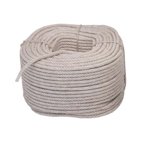 Corda canapa 4 capi intrecciati d.mm 18 mt 100 ca (24 kg)
