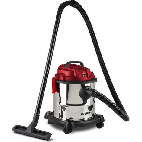 G3 Ferrari Fusto Red 20 l Trommel-Vakuum Trocken&Nass 1000 W Beutellos