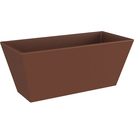 JAZMÍN 60 Macetero Rectangular de Interior y Exterior Para Plantas y Flores Muy Resistente al Paso del Tiempo. Jardinera Hecha de Polietileno en España - Bronce