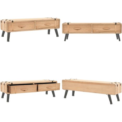Mobile TV in Legno Massello di Abete 120x33x35 cm - Credenza in legno - Mobile per TV
