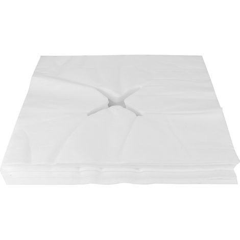 Lot de 200 serviettes jetables non tissées pour table de massage, matelas avec trou pour visage, mat textile 45x60cm (1/5)