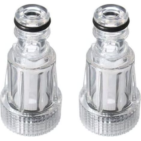 Lot de 2 Filtre à Eau, Plastique Transparent, 175 PSI, 140 Degrés, Pour Karcher K2-K7 (1/5)