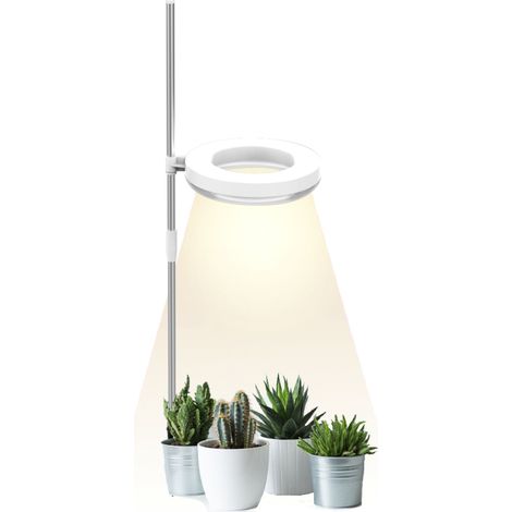 Lampe horticole d'intérieur pour petites plantes, mini lampe LED à spectre complet, lampe de bureau, hauteur réglable, avec IPL et lumière du soleil, disponible en version simple et double. (1/5)