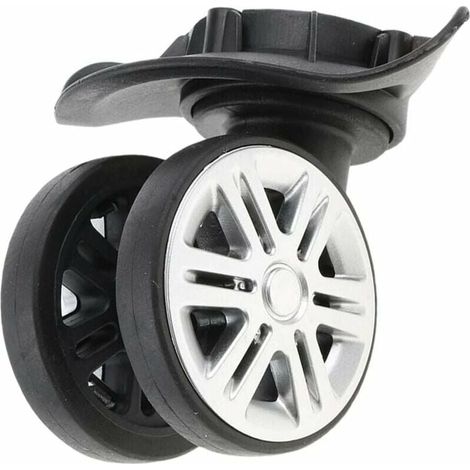 Lot de 2 Roues Pivotantes à 360° avec Roulement à Billes - Galets pour Valise, Trolley - Accessoire de Remplacement (1/5)