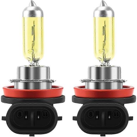 ampoules halogènes H11 55W 3000K jaune doré pour phares antibrouillard (1/4)