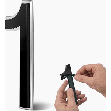 House Numbers Mailbox Stickers Base for House Garden Signs - "1" (1/5)