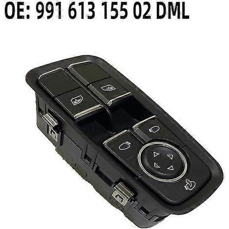 Bouton de commande de lève-vitre avant neuf pour Porsche Cayenne S GTS 911 958 718 Macan Boxster Panamera Coupé Carrera Cayman Turbo Panneaux de porte intérieurs &--99161315502DML (1/5)
