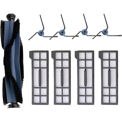 Brosse pour aspirateur pour X10 Pro Omni Aspirateur Accessoires – 1 Main Brosse – 4 Side Brosses – 4 HEPA (1/5)