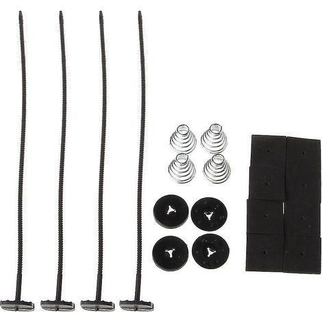 Kit de montage universel pour ventilateur de radiateur électrique automobile avec attaches et sangles en plastique (1/4)