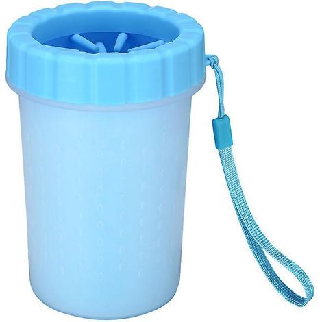 brosse De Nettoyage En Silicone Pour Animaux De Compagnie (petite Taille Bleue), Nettoyeur De Pattes De Chien, Nettoyeur De Pattes Portable Pour A (1/5)