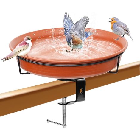 Abreuvoir à oiseaux pour balcon, grande balustrade, jardin, moderne, abreuvoir à oiseaux, grand abreuvoir à oiseaux, résistant au gel, résistant à l'hiver, abreuvoir à oiseaux suspendu (1/5)