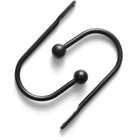 4er-Set dekorative Gardinenhalter, Schwarz – Elegante Fensteraccessoires – KZQ