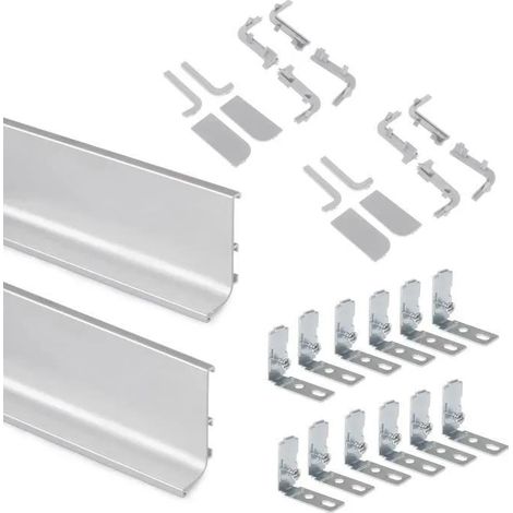 Emuca Kit de perfiles Gola aluminio 2350 mm