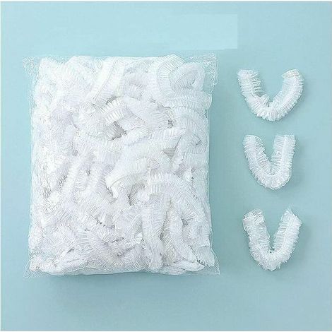 100PCS couvercles alimentaires transparent plastique éLastiques couvercle alimentaire extensible film etirable alimentaire reutilisable protéger les légumes fruit rangement frigo, (1/5)