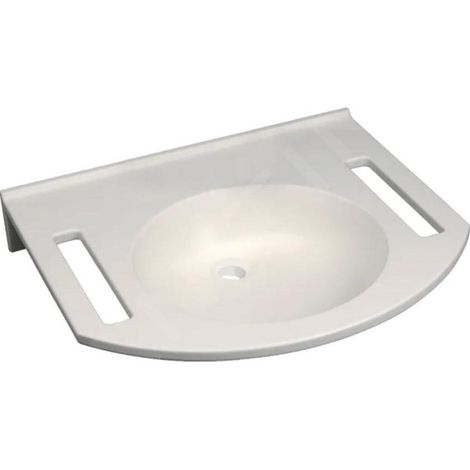 GE Publica WT, design rond, avec ouverture 60x55cm, sans poignée, sans plateau, blanc (1/3)