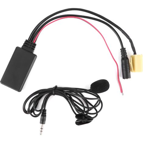 Adaptateur Audio Bluetooth - Câble Aux 150 cm - Pour Autoradio Sans Bluetooth - Compatible Alfa Romeo 159 et Fiat Grande Punto à Partir de 2007 - 1 Pièce