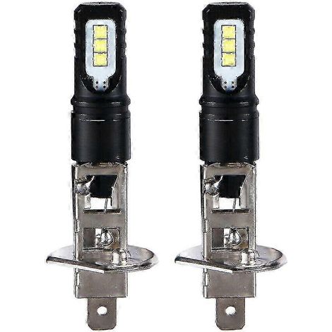 Set mit 2 H1 6000k ultrahellen weißen 6000lm LED-Lampen für Tagfahrlicht (Fernlicht) (1/5)