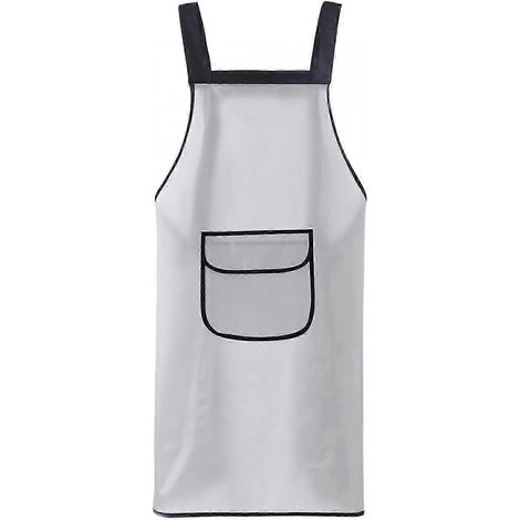 Tablier de cuisine, tablier de pâtisserie, tablier de brasseur, tablier de barbecue, tablier à huile, confortable à porter à la maison, ceinture ajustable au dos et à la taille, tablier de jardinage-9 (1/5)