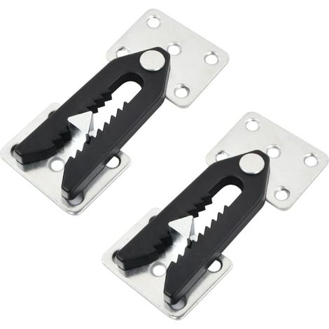2 Pièces Connecteurs de Meubles,Connecteurs de Canapé Rembourré,Métal Galvanisé,Connecteur de Canapé Sectionnel avec Fermeture à Clip,Boucle de Connexion de Canapé pour Lits, Tables (1/5)