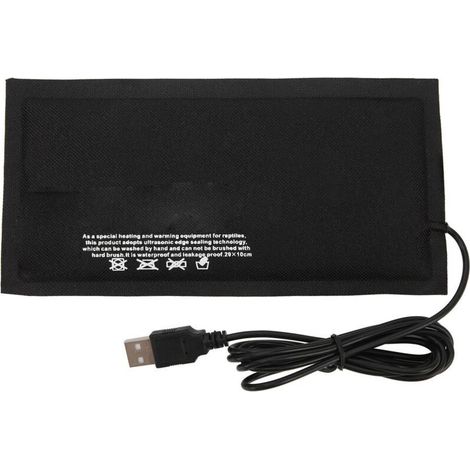 Tapis chauffant USB pour reptiles et petits animaux – 20 x 10 cm, température constante, sans interrupteur, réglable (1/5)