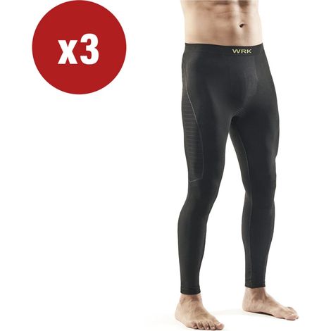 3 pezzi leggins tecnico "wrk303" nero, tg s/m - wrk (1/4)