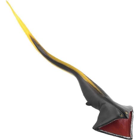 (anguille à large gorge) Figurine de poisson, créature marine, idéale pour les jeux de rôle et d'imitation. Peinte à la main, multicolore. (1/5)
