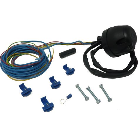 Faisceau Caravane 7 Plots - Socle Plastique avec Accessoires