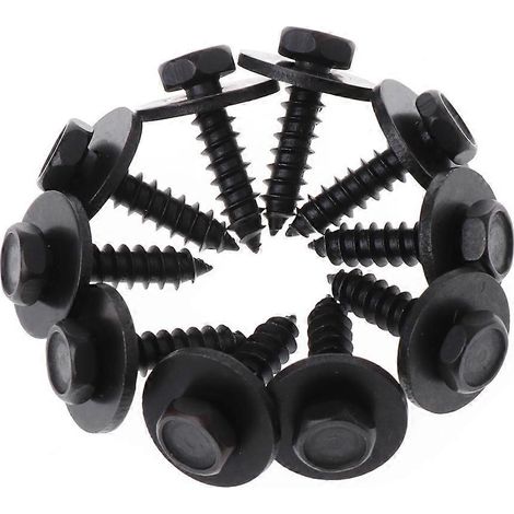 Voici une proposition de titre produit en français (moins de 190 caractères) :
Vis autotaraudeuses tête hexagonale 8 mm noires 10 pièces 4,8x19 mm avec rondelle libre prisonnière pour fixation rapide (1/4)