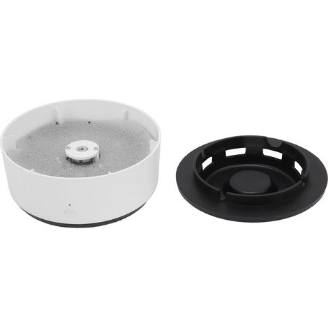 Cendrier intelligent auto-extinguible, petit modèle multifonctionnel purificateur d'air à ions négatifs, blanc et noir.