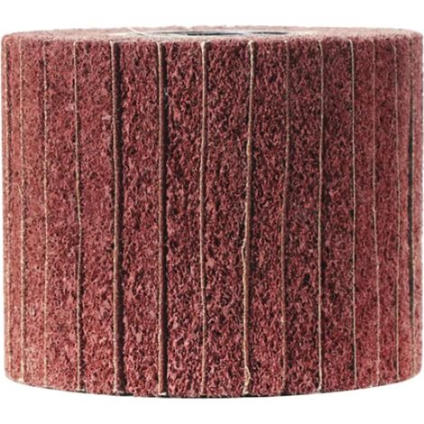 Disque abrasif non tissé à grain fin pour le polissage, le brunissage et le meulage, avec roue à lamelles en nylon pour l'acier inoxydable, le cuivre et les alliages d'aluminium. (1/5)