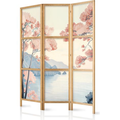 Paravento decorativo artgeist motivi marini rosa 135x172 cm