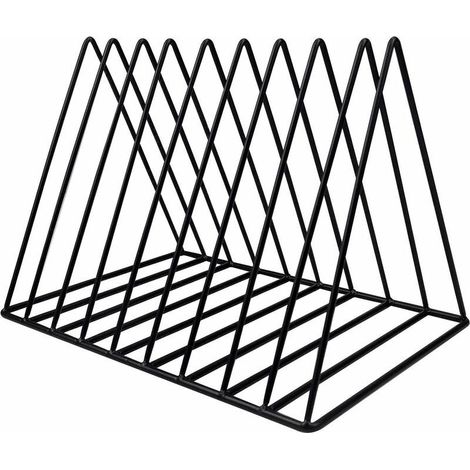 - Porte-revues en métal, porte-revues doré à 9 emplacements, bibliothèque triangulaire, étagère de rangement pour livres, porte-journaux, porte-revues design pour bureau, salon, maison, 26 (1/5)
