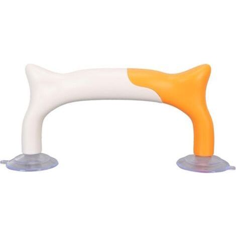 Yellow and White Ruler Handle Ruler Handle White and Yellow Ruler Handle Easy and Ergonomic Assembly Strong Suction Cup ABS PVC Quilting Ruler Grip for Quilting Ruler (1/5)
