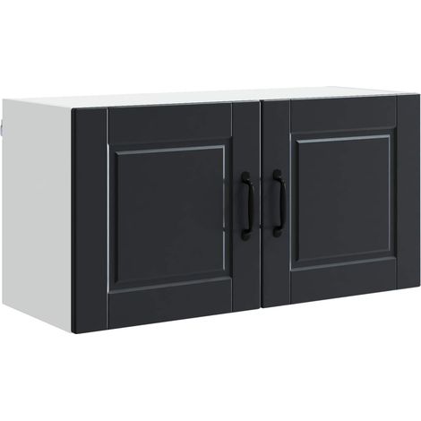 Maison Exclusive - Armadietto a muro PORTO Nero 80 x 31 x 40 cm Legno multistrato