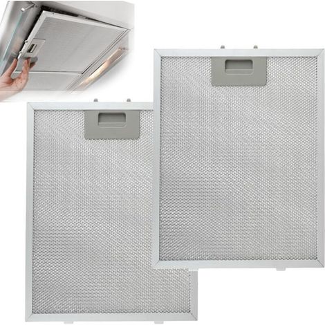 2 Pièces Filtre Hotte Aspirante, Filtre En Aluminium, Filtre Anti-Graisse Lavable, Filtre à Graisse Métallique Pour Hottes Aspirantes De Nombreuses Grandes Marques (320x260mm)