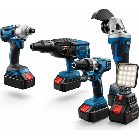 Elettroutensili Cordless 5 in 1 88V con 2 Batterie kit