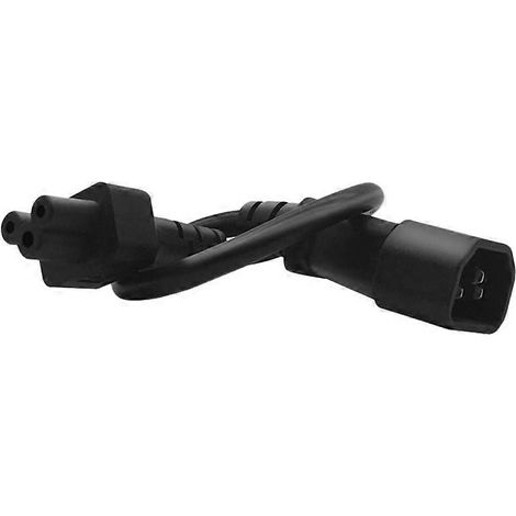 Câble adaptateur IEC 320 C14 mâle vers C5 femelle IEC 3 broches (0.) (1/5)