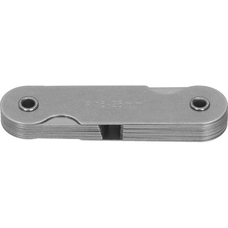 Jauge de pas métrique impériale pour filetage en acier inoxydable, outil de mesure laser R15 25 mm (1/5)