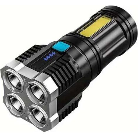 Lampe Torche LED Rechargeable par USB - 4 Modes (1/4)