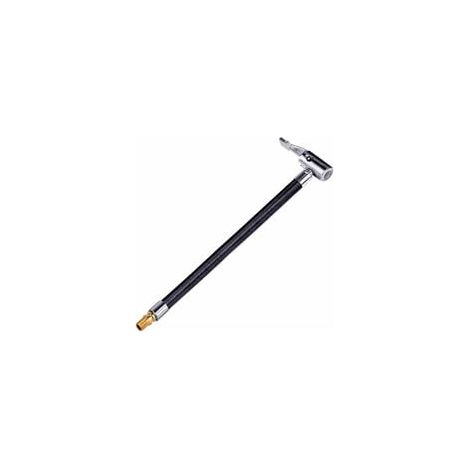 Velo Moto Voiture Pneu Gonfleur D'air Tuyau Tube Gonflable Tuyau Pneu Valve Connecter Tuyau Connexion Air Chuck Gonfleur Compresseur Pompe Extension Tuyau Adaptateur, modele: Noir 20cm Non degonfle (1/4)