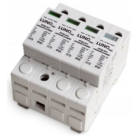 iLuve OP30S Überspannungsableiter T1+T2 B+C 4P 30/60 1,5 kV TN-S + Kontakt 741679 (1/2)