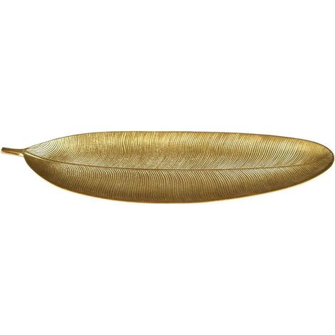 Vide-Poche Design "Feuille de Bananier" 59cm Or