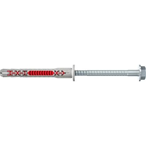 Cheville rallongée bimatière DuoXpand-FUS 10x80 avec vis tête hexagonale SW13-T40 et rondelle boîte de 50 pièces - FISCHER SAS