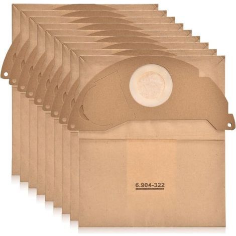 Lntyq 8 pièces 6.904-322.0 Sac d'aspirateur pour Kärcherr, lot de 8 sacs filtrants en papier Sacs filtrants Premium (1/4)