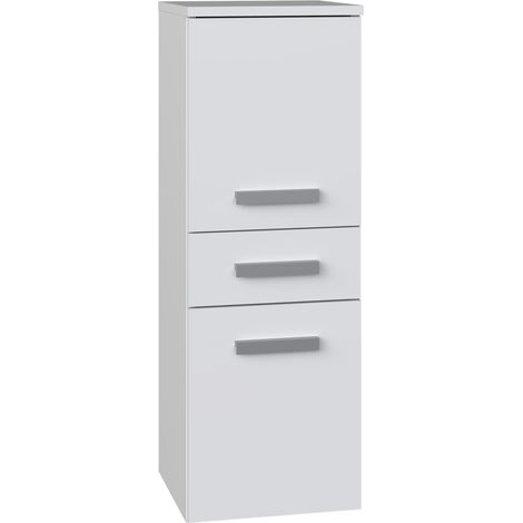 Mobile da bagno, Bianco Opaco, 85 x 30 x 30 cm (1/5)
