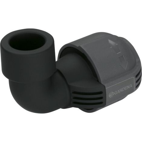 Gardena Codo de riego enterrado negro y gris 25 mm (1/4)